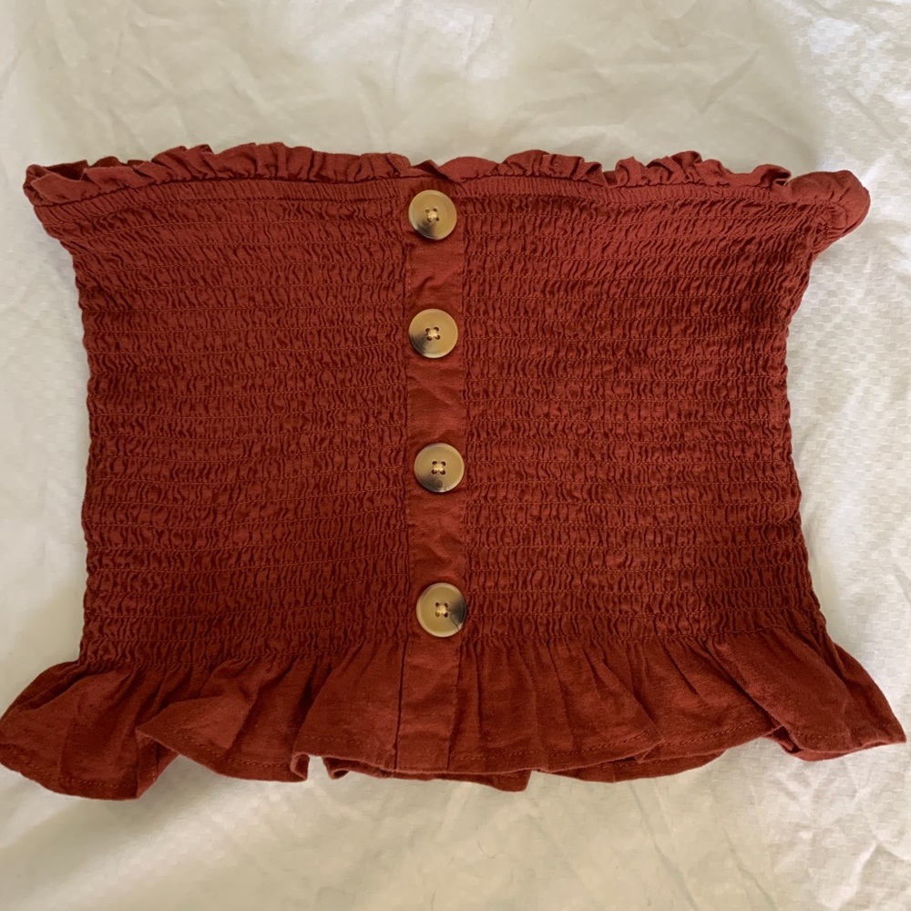 Ruched tube top